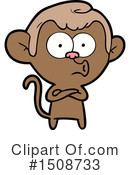 Monkey Clipart #1508733 by lineartestpilot