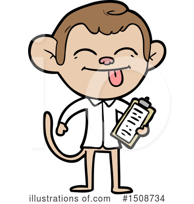 Royalty-Free (RF) Monkey Clipart Illustration by lineartestpilot - Stock Sample #1508734