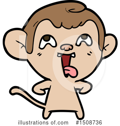 Royalty-Free (RF) Monkey Clipart Illustration by lineartestpilot - Stock Sample #1508736