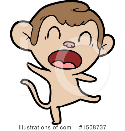 Royalty-Free (RF) Monkey Clipart Illustration by lineartestpilot - Stock Sample #1508737