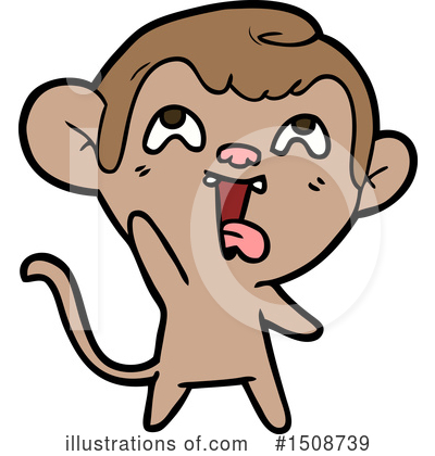Royalty-Free (RF) Monkey Clipart Illustration by lineartestpilot - Stock Sample #1508739