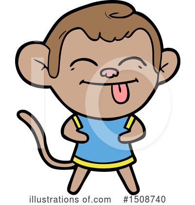Royalty-Free (RF) Monkey Clipart Illustration by lineartestpilot - Stock Sample #1508740