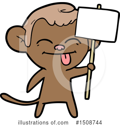 Royalty-Free (RF) Monkey Clipart Illustration by lineartestpilot - Stock Sample #1508744