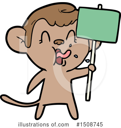 Royalty-Free (RF) Monkey Clipart Illustration by lineartestpilot - Stock Sample #1508745