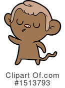 Monkey Clipart #1513793 by lineartestpilot