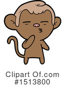 Monkey Clipart #1513800 by lineartestpilot