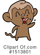 Monkey Clipart #1513801 by lineartestpilot