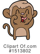 Monkey Clipart #1513802 by lineartestpilot