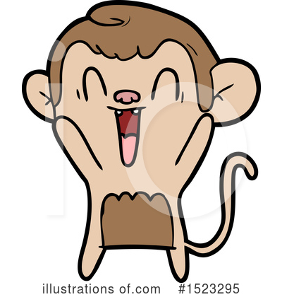 Royalty-Free (RF) Monkey Clipart Illustration by lineartestpilot - Stock Sample #1523295