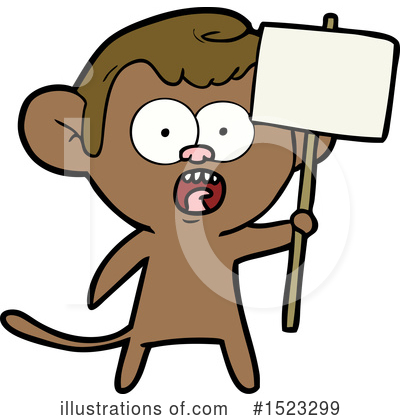 Royalty-Free (RF) Monkey Clipart Illustration by lineartestpilot - Stock Sample #1523299