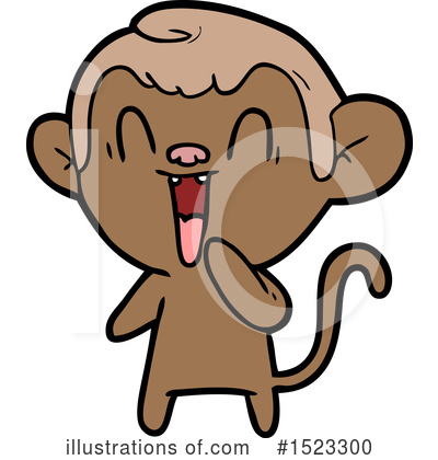 Royalty-Free (RF) Monkey Clipart Illustration by lineartestpilot - Stock Sample #1523300