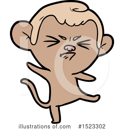 Royalty-Free (RF) Monkey Clipart Illustration by lineartestpilot - Stock Sample #1523302