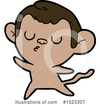 Royalty-Free (RF) Monkey Clipart Illustration by lineartestpilot - Stock Sample #1523307