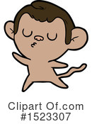 Monkey Clipart #1523307 by lineartestpilot