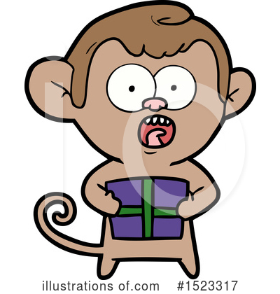 Royalty-Free (RF) Monkey Clipart Illustration by lineartestpilot - Stock Sample #1523317
