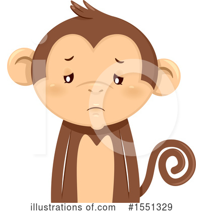 Royalty-Free (RF) Monkey Clipart Illustration by BNP Design Studio - Stock Sample #1551329