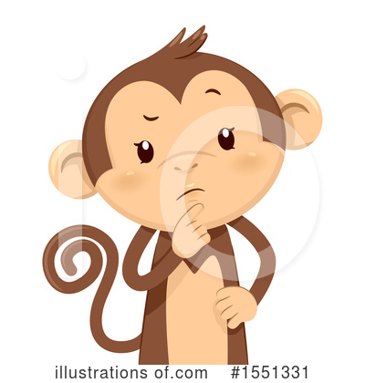 Royalty-Free (RF) Monkey Clipart Illustration by BNP Design Studio - Stock Sample #1551331
