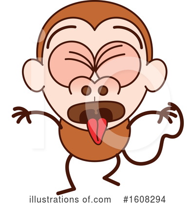 Monkeys Clipart #1608294 by Zooco