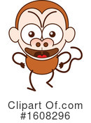 Monkey Clipart #1608296 by Zooco