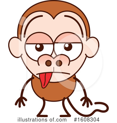 Royalty-Free (RF) Monkey Clipart Illustration by Zooco - Stock Sample #1608304
