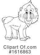 Monkey Clipart #1616863 by visekart