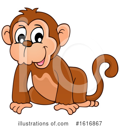 Monkey Clipart #1616867 by visekart