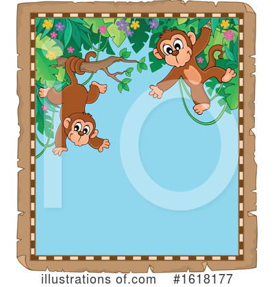 Royalty-Free (RF) Monkey Clipart Illustration by visekart - Stock Sample #1618177
