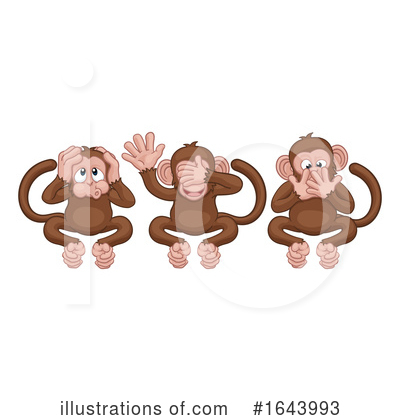 Royalty-Free (RF) Monkey Clipart Illustration by AtStockIllustration - Stock Sample #1643993