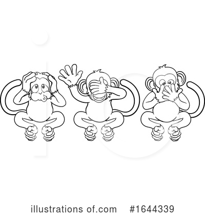 Royalty-Free (RF) Monkey Clipart Illustration by AtStockIllustration - Stock Sample #1644339