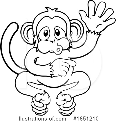 Royalty-Free (RF) Monkey Clipart Illustration by AtStockIllustration - Stock Sample #1651210
