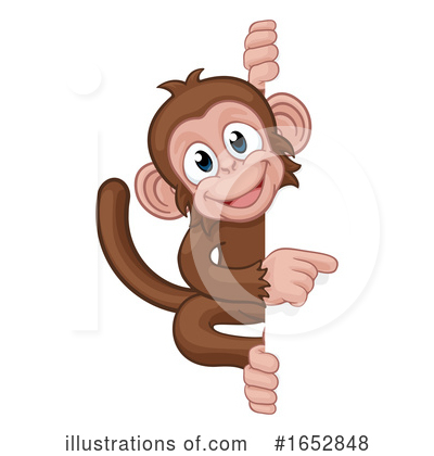 Royalty-Free (RF) Monkey Clipart Illustration by AtStockIllustration - Stock Sample #1652848