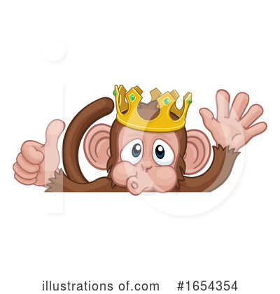 Royalty-Free (RF) Monkey Clipart Illustration by AtStockIllustration - Stock Sample #1654354