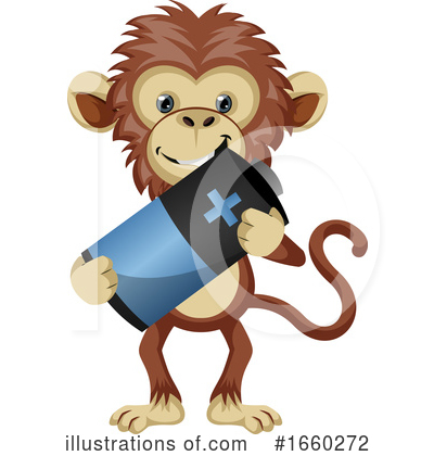 Royalty-Free (RF) Monkey Clipart Illustration by Morphart Creations - Stock Sample #1660272