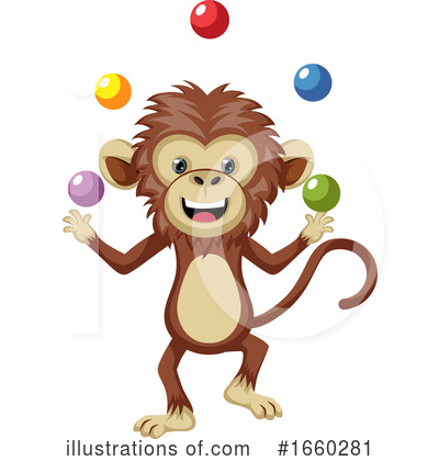 Royalty-Free (RF) Monkey Clipart Illustration by Morphart Creations - Stock Sample #1660281