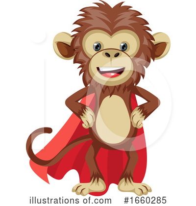 Royalty-Free (RF) Monkey Clipart Illustration by Morphart Creations - Stock Sample #1660285