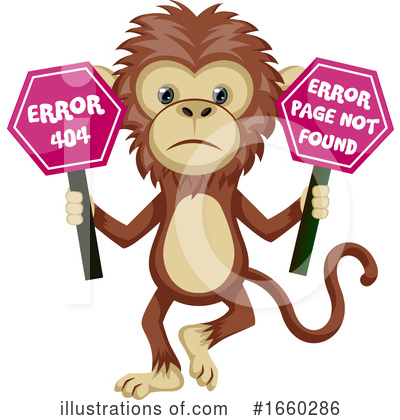 Royalty-Free (RF) Monkey Clipart Illustration by Morphart Creations - Stock Sample #1660286