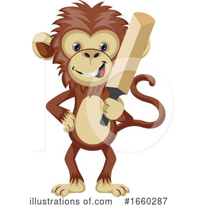Royalty-Free (RF) Monkey Clipart Illustration by Morphart Creations - Stock Sample #1660287