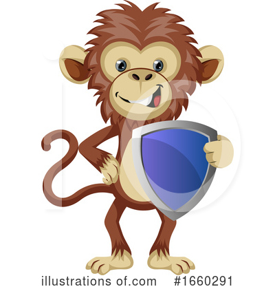Royalty-Free (RF) Monkey Clipart Illustration by Morphart Creations - Stock Sample #1660291