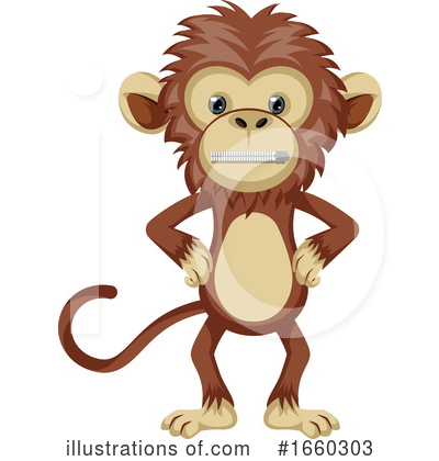 Royalty-Free (RF) Monkey Clipart Illustration by Morphart Creations - Stock Sample #1660303