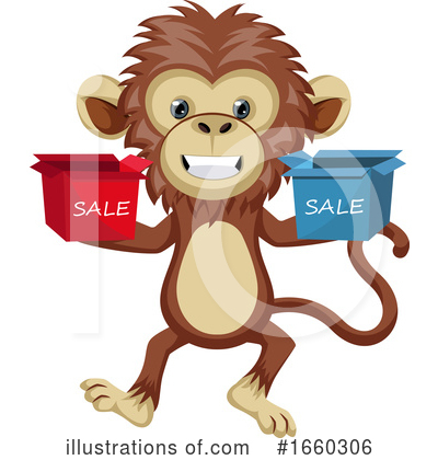 Royalty-Free (RF) Monkey Clipart Illustration by Morphart Creations - Stock Sample #1660306