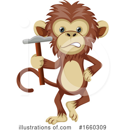 Royalty-Free (RF) Monkey Clipart Illustration by Morphart Creations - Stock Sample #1660309