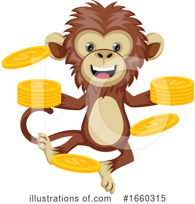 Royalty-Free (RF) Monkey Clipart Illustration by Morphart Creations - Stock Sample #1660315