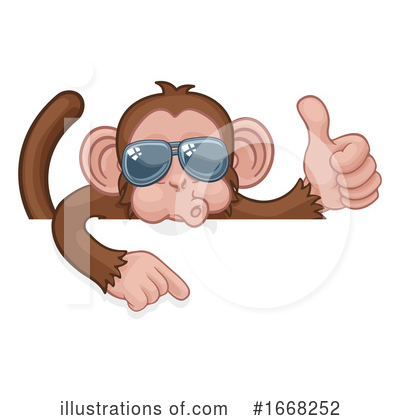Royalty-Free (RF) Monkey Clipart Illustration by AtStockIllustration - Stock Sample #1668252