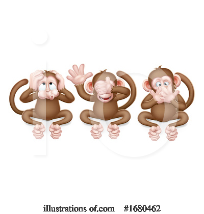 Royalty-Free (RF) Monkey Clipart Illustration by AtStockIllustration - Stock Sample #1680462