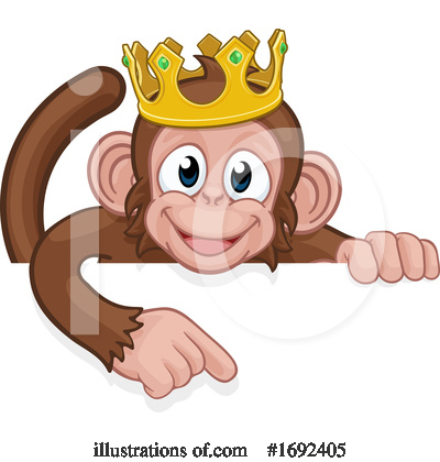 Royalty-Free (RF) Monkey Clipart Illustration by AtStockIllustration - Stock Sample #1692405