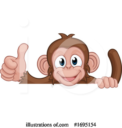 Royalty-Free (RF) Monkey Clipart Illustration by AtStockIllustration - Stock Sample #1695154