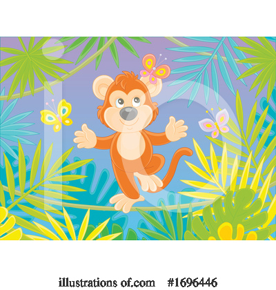Royalty-Free (RF) Monkey Clipart Illustration by Alex Bannykh - Stock Sample #1696446