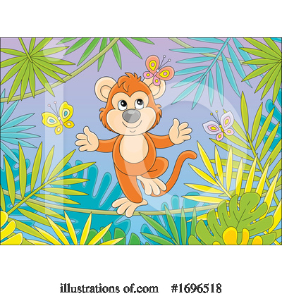 Royalty-Free (RF) Monkey Clipart Illustration by Alex Bannykh - Stock Sample #1696518