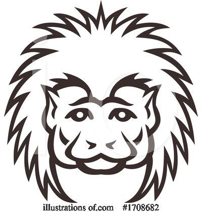 Royalty-Free (RF) Monkey Clipart Illustration by patrimonio - Stock Sample #1708682