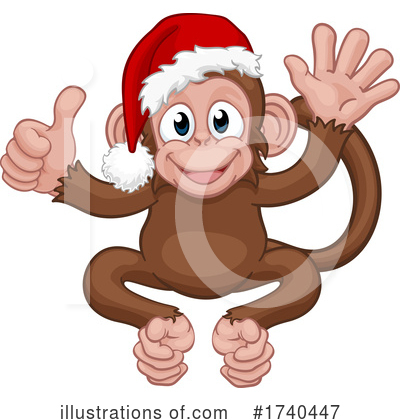 Royalty-Free (RF) Monkey Clipart Illustration by AtStockIllustration - Stock Sample #1740447
